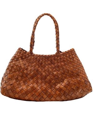 Dragon Diffusion Borsa A Mano Santa Croce Big - Brown