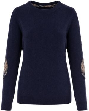 Barbour Maglione Girocollo Blu - Blue