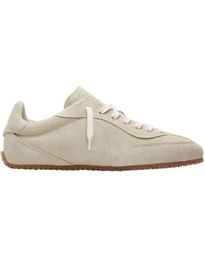 Axel Arigato Suede Trainers With Textured Rubber Sole - White