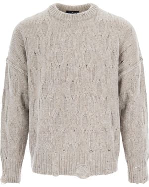 Represent Maglia Distress Taupe - Gray