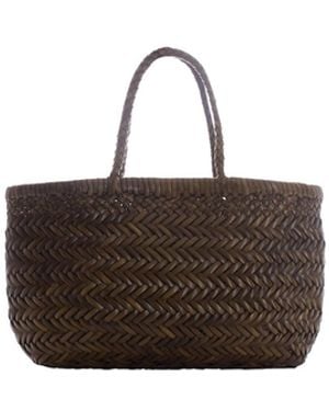 Dragon Diffusion Borsa A Mano Mini Flat Gora - White