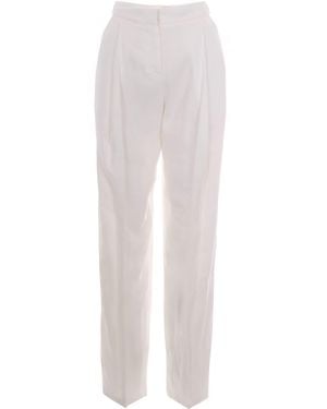Elisabetta Franchi Pantalone Tailored Avorio - White