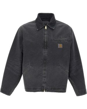 Carhartt Jacket Og Detroit Destroy Wash - Blue