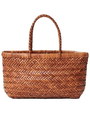 Dragon Diffusion Borsa A Mano Mini Flat Gora - White