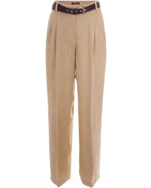 Max Mara Summer Mini Trousers For - Natural