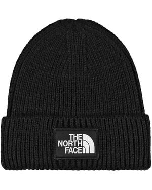 The North Face Berretto Con Logo Box Nero - Black