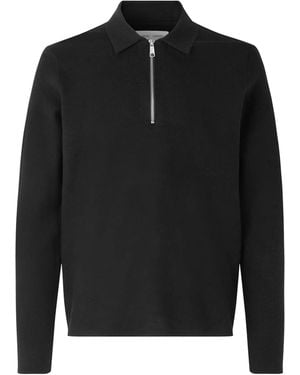 Samsøe & Samsøe Maglia Guna Half Zip - Black