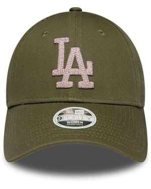 KTZ Cappellino 9Forty La Dodgers Mlb Metallic Verde Scuro Donna - Green