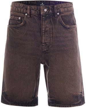 Represent Denim Bermuda Shorts - Grey