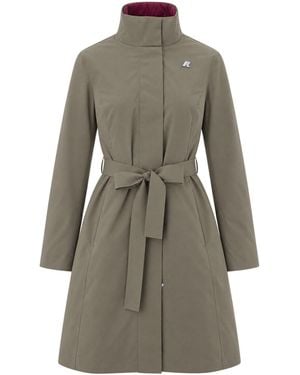 K-Way Giacca Miranda Army Dark - Gray