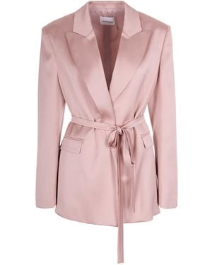 ANDAMANE Blazer Wilder Petal Con Cintura - Pink