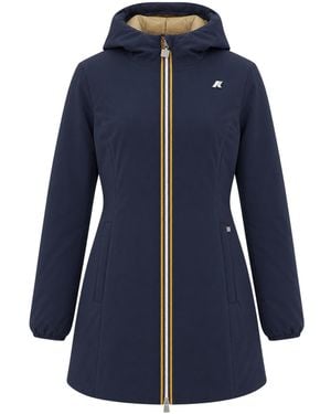 K-Way Giubbino Denise St Warm Double Depth Khaki - Blue