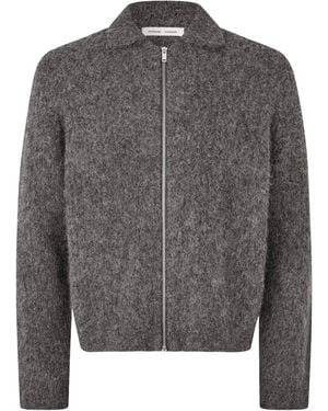 Samsøe & Samsøe Cardigan Sajob Zip Dark Melange - Grigio