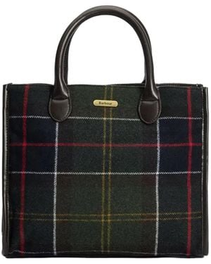 Barbour Borsa Tote Barrhill Classic Tartan - Black