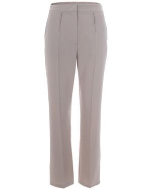 Patrizia Pepe Pants Slim Viscose - Gray