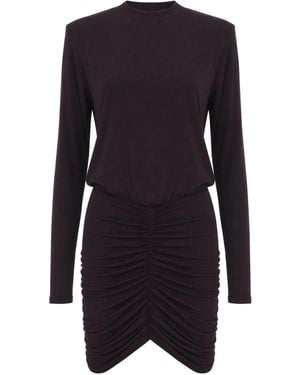ANDAMANE Abito Arricciato Rouge Noir - Blue