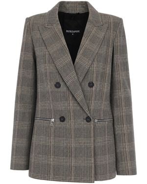 Patrizia Pepe Blazer Principe Di Galles - Grey