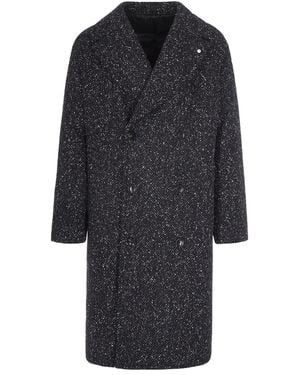 L.B.M. 1911 Cappotto Doppiopetto Nero - Blue