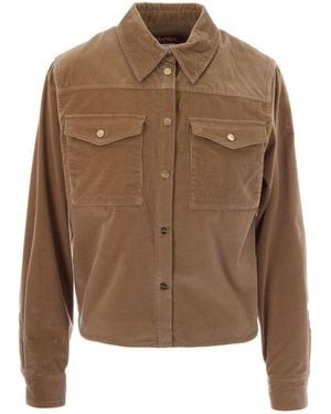 Max Mara Camicia Rivolo Velluto - Brown