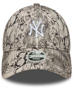 KTZ Cappellino 9Forty New York Yankees Mlb Snake Grigio - Gray