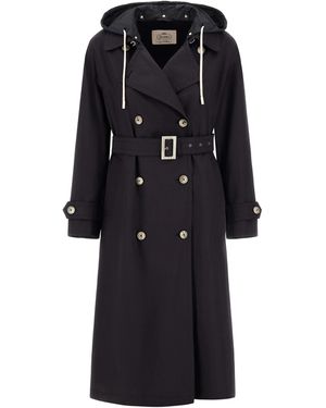 Herno Trench Coat - Black