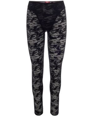 DIESEL Skinny Flat Front Trousers - Black