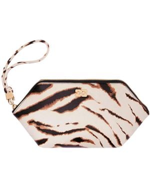 Ganni Pochette Bou Make Up Egret - Metallizzato