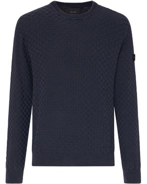 Peuterey Textured Crewneck Jumper - Blue