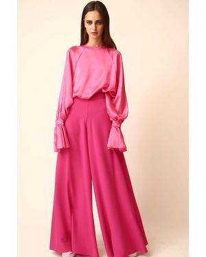GABRIELE FIORUCCI BUCCIARELLI Satin Blouse And Pants - Pink