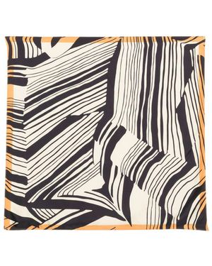 Raquel Diniz Foulard Con Stampa Astratta - Nero