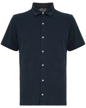 Bl'ker Camicia 'Nassau' A Maniche Corte - Blu
