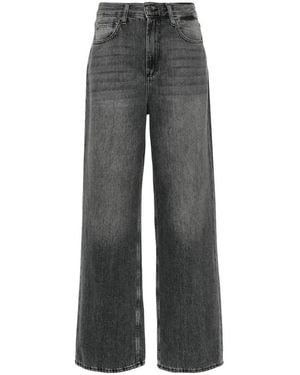 Liu Jo Jeans Dritti A Vita Media - Grigio