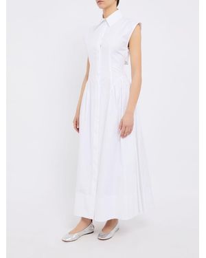 Sportmax 'fabiana' Cotton Dress in Blue | Lyst