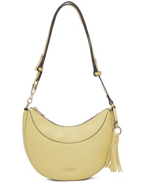 Liu Jo Borsa Hobo Media Gialla Con Charm - Metallizzato
