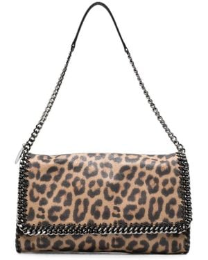 Stella McCartney Borsa A Tracolla Leopardata - Bianco