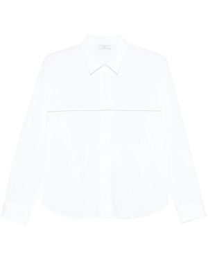 Peserico Camicia Bianca A Maniche Lunghe - Bianco