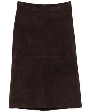 Yerse Gonna Midi Marrone - Nero