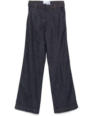 Blugirl Blumarine Jeans Lunghi Svasati Larghi - Blu