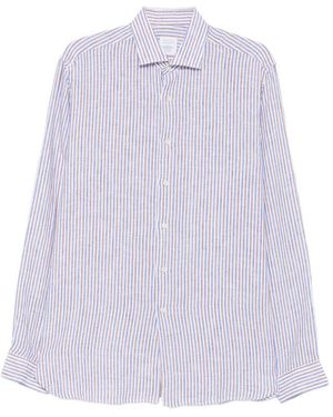 Xacus Camicia A Righe - Viola