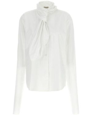 Alberta Ferretti Lavallière Collar Shirt - White