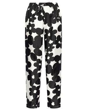 Marni Pantaloni Dillies Con Stampa - Nero