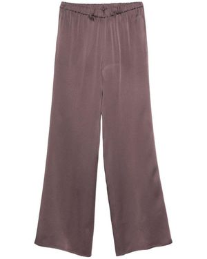 Antonelli Pantaloni Tiete Marroni Satinati - Viola