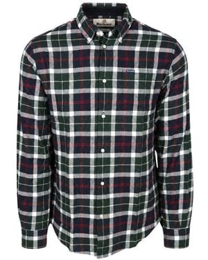 Barbour Camicia A Quadri A Maniche Lunghe - Nero