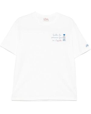 Mc2 Saint Barth Portofino Organic Cotton T Shirt in White