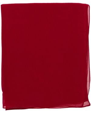 Max Mara Sciarpa Foulard Di Seta Rossa - Rosso