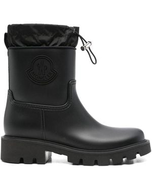 Moncler Stivali Da Pioggia 'Kickstream' Neri - Nero