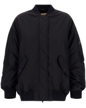 Herno Giacca Bomber Nera Imbottita Con Tasche - Blu