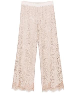 D. EXTERIOR Pantaloni A Palazzo - Bianco