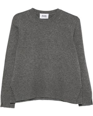 Alpha Studio Maglia Girocollo Grigia - Grigio