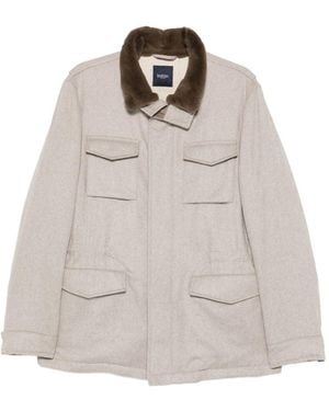 Barba Napoli Giacca Haver Chiaro Con Collo - Bianco